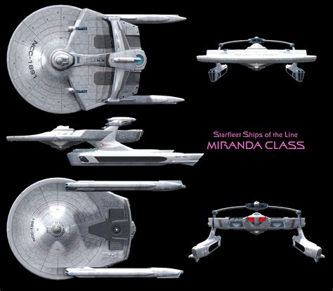 Miranda Class Starship High Resolution By Enethrin On Deviantart