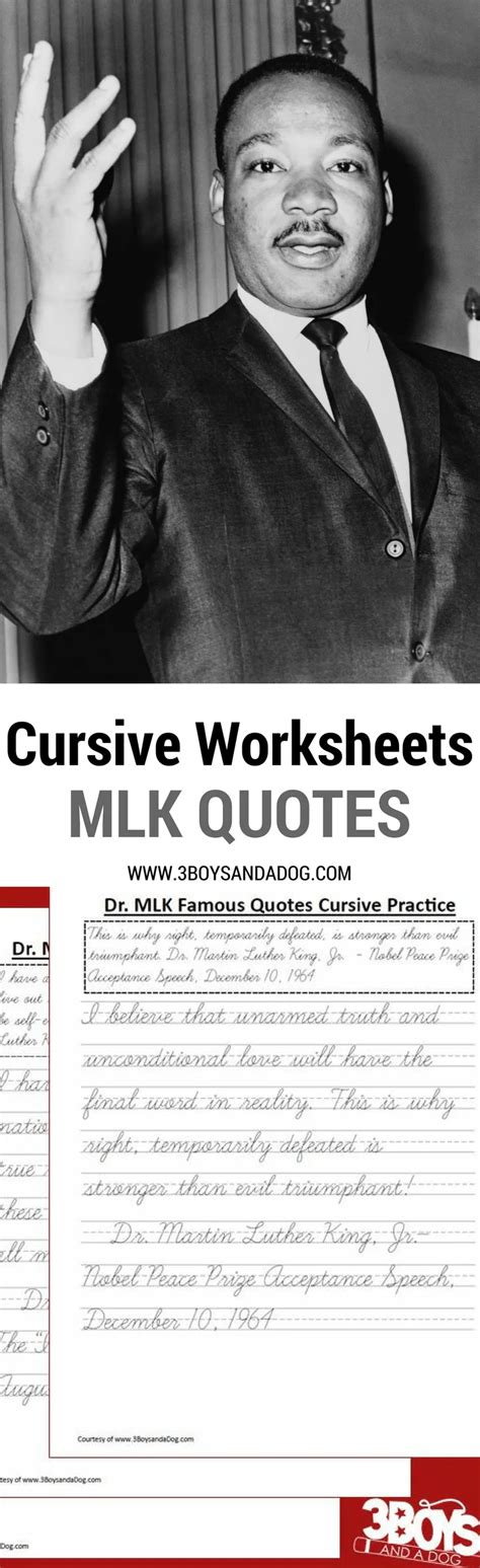 Mlk Cursive Worksheets Black History Lessons Grades 3 5