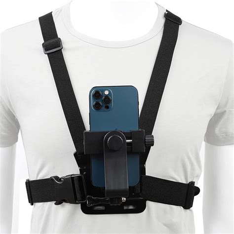 Mobile Phone Chest Mount Harness Strap Holder Cell Phone Clip Action Camera For Samsung Iphone