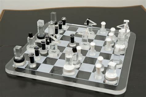 Modern Acrylic Chess Set