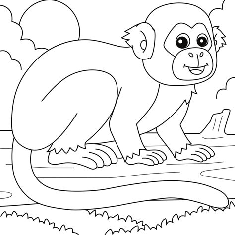 Monkey Coloring Pages Printable Kids Drawing Hub