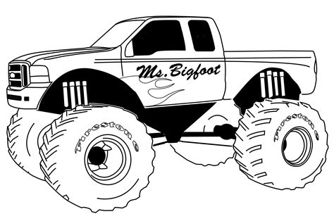 Monster Truck Printables for Kids to Enjoy