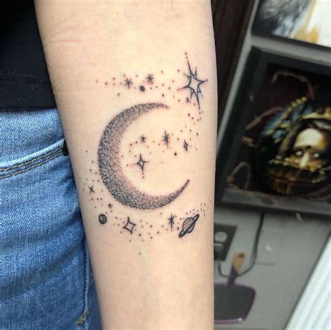 Stellar Ink: Unique Moon and Star Tattoo Designs