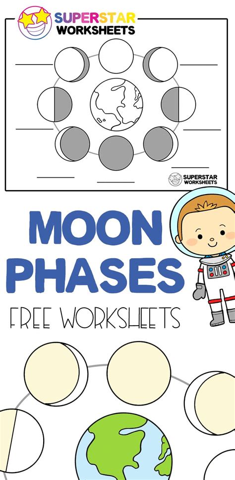 Moon Phases Preschool Printable