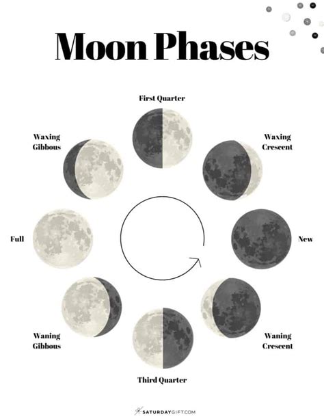 Moon Phases Printable Sheet