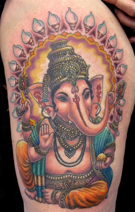 Most Tattoos Of Ganesh Show The Hindu God With A Large Belly Ganesh