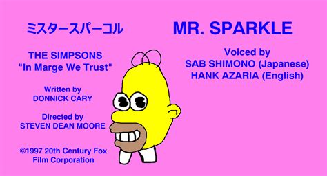 Mr Sparkle From The Simpsons By Mjegameandcomicfan89 On Deviantart