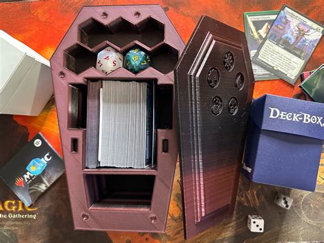 Mtg Coffin Deck Box Commander Etsy