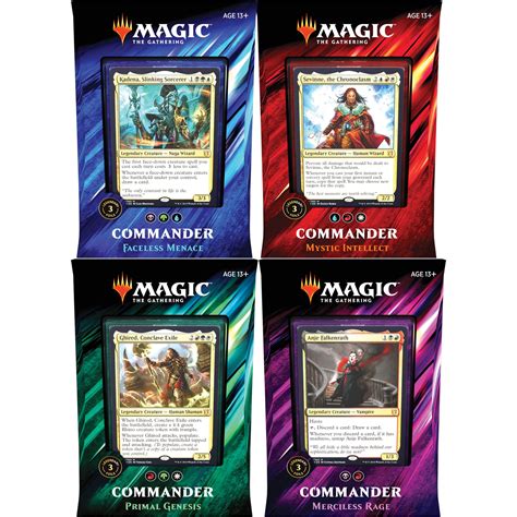 Mtg Commander 2019 All Four Decks Twenty Sided Store