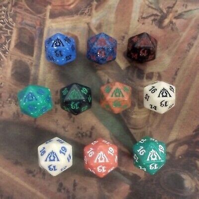 Mtg Dragon S Maze Complete Set Of 10 D20 Spindown Dice Ebay