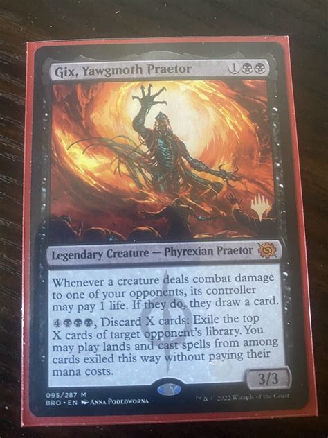 Mtg Gix Yawgmoth Praetor The Brothers War 095 287 Regular Mythic Ebay