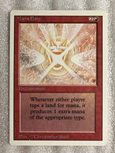 Mtg Mana Flare Revised Edition 3Rd Regular Rare Nm Ebay