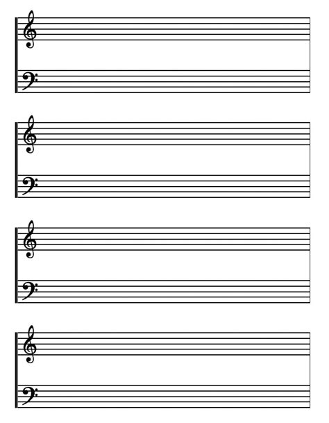 Music Staff Printable Free