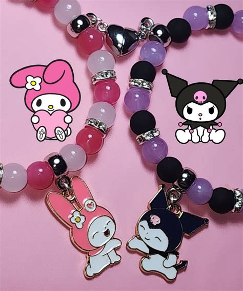 My Melody Kuromi Friendship Bracelets Etsy