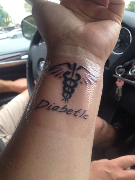 My New Ink Diabetic Medical Alert Tattoo Type 1 Diabetes Tattoo Medical Alert Tattoo Tattoos