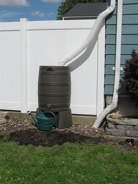 My New Rain Barrel Installation With An Aqua Barrel Downspout Diverter