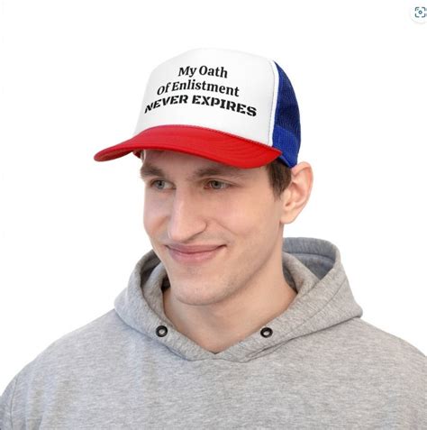 My Oath Of Enlistment Never Expires Trucker Caps Ball Caps Baseball Caps Perfect For Your