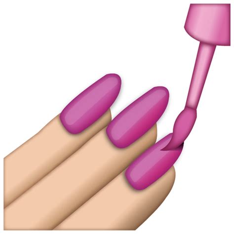 Nail Polish Emoji On Whatsapp 2 19 352