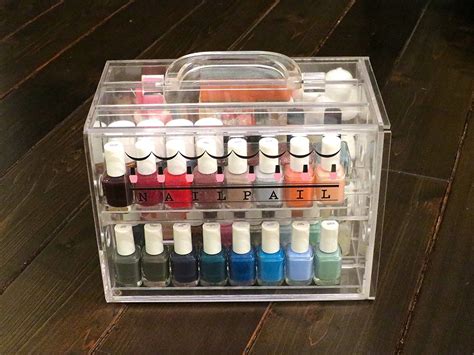 Nail Polish Organizer By Nail Pail For 32 Polishes Accessories