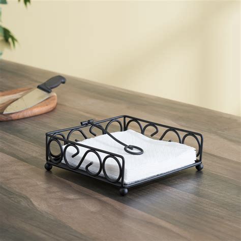 Napkin Holder with Napkins for a Neat Table Setting