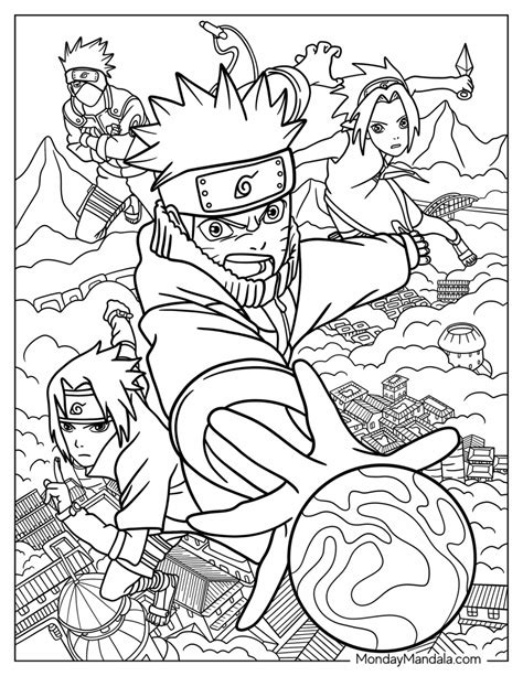 Naruto Coloring Page Printable