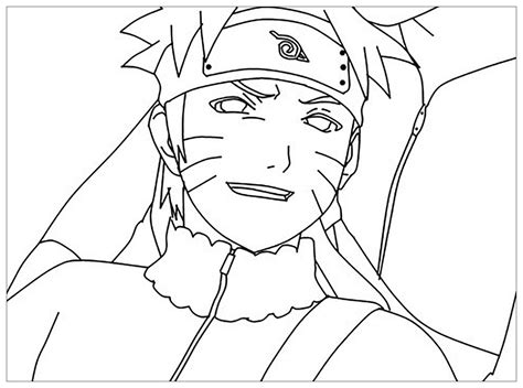 Naruto Souriant Naruto Coloring Pages For Kids