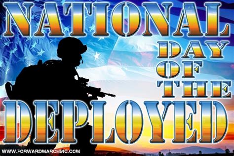 National Day Of The Deployed This Sunday Forward March Inc News