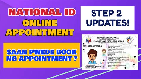 National Id Step 2 Update Online Appointment Pwede Na Sa 14