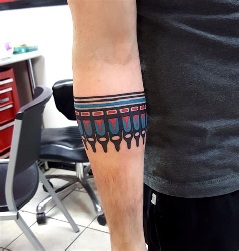 Native Alaskan Inspired Armband By Keith C Me At Spinning Needle Tattoos In Ft Worth Tribal