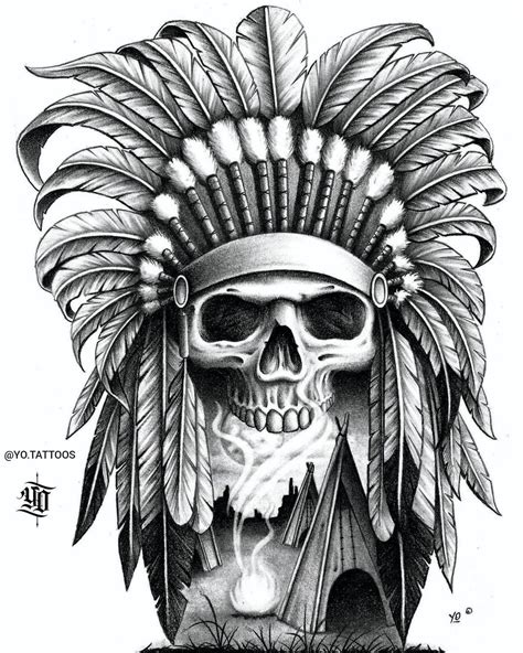 Native American Skull Tattoo Designs and Meanings Explained