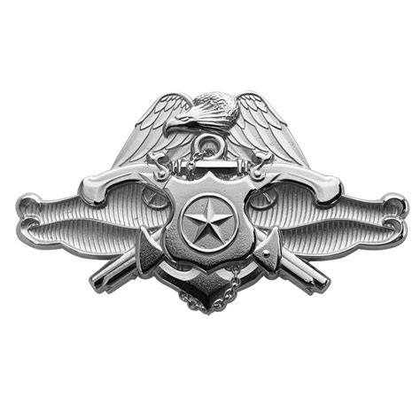 Navy Badge Master Security Forces Specialist Regulation Size Mirro Vanguard Industries