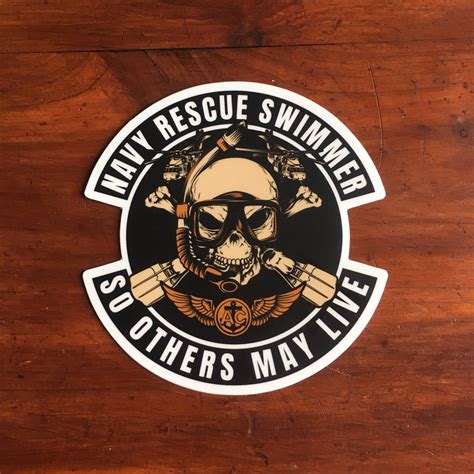 Navy Rescue Swimmer So Others May Live Sticker Etsy