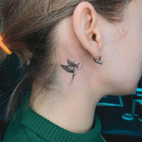 Neck Tattoo Designs Female Simple