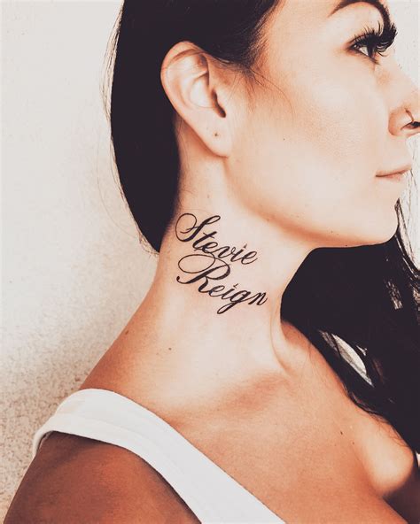 7 Neck Tattoo Name Designs You'll Love