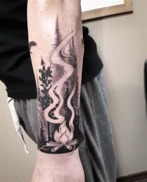 Negative Space Tattoo Filler Smoke