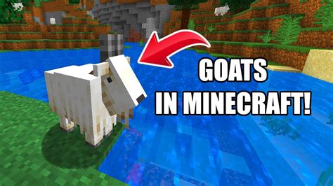 New Goats In Minecraft 1 17 Snapshot 21W13a Youtube