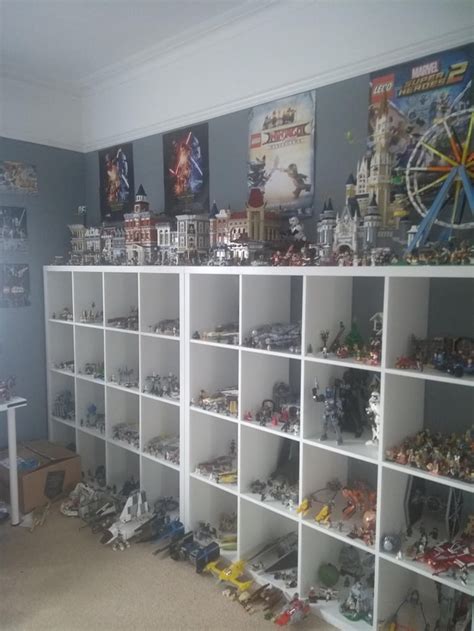 New Main Lego Display Using Two Large Amp 39 Kallax Amp 39 Ikea Shelving Units 9Gag