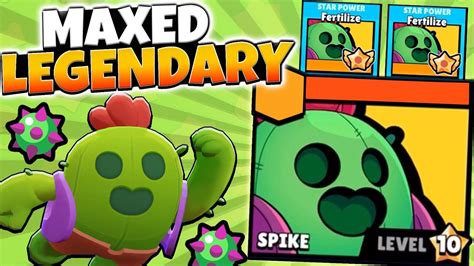 New Maxed Legendary Spike Gameplay Brawl Stars Max Legendary Level