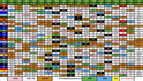 Nfl Schedule 2023 2024 Season Printable Pdf