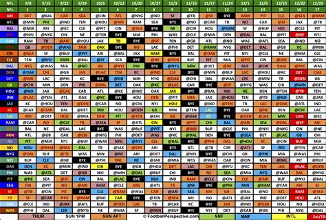 3 Free NFL Schedule Printable PDF Options