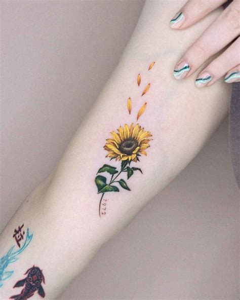 Nice Sunflower Tattoo Designs For Women Tattoo Trends