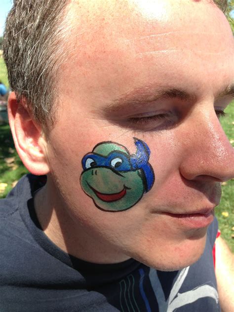 Ninja Turtle Face Paint Cheek