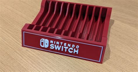 Nintendo Switch 10 Game Holder By 3Dflatrides Download Free Stl Model Printables Com