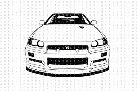 5 Easy Steps to Draw Nissan Skyline Silhouette