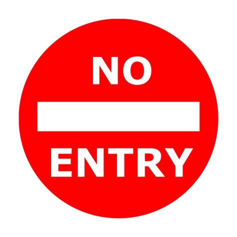 No Entry Png