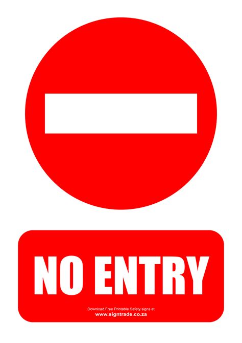 No Entry Poster