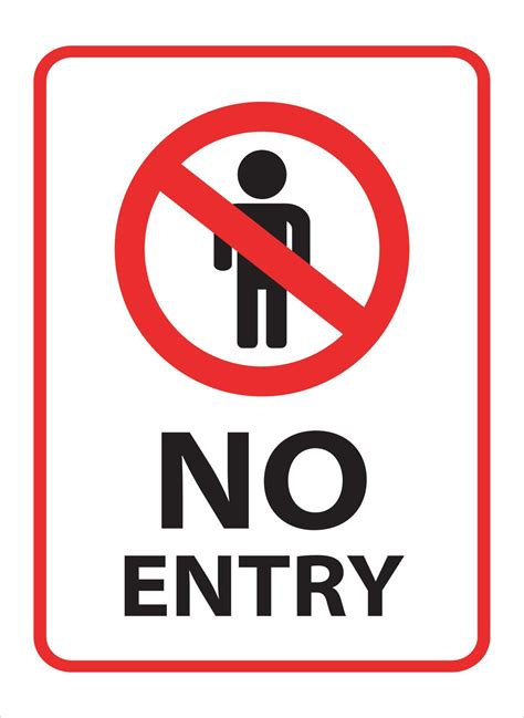 6 Free No Entry Signs to Print