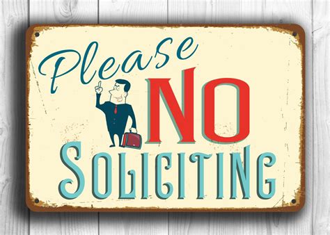 No Solicitors Sign Printable Template Download Free