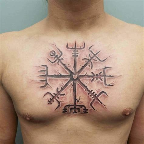 Nordic Compass Tattoo Designs For Spiritual Guidance