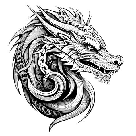 Nordic Dragon Tattoo